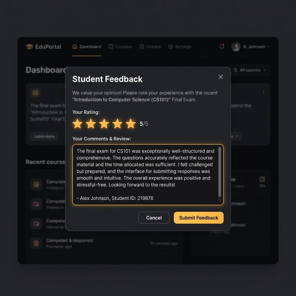 Personalized Student Feedback